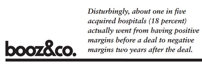 Booz - Ziekenhuis M&A